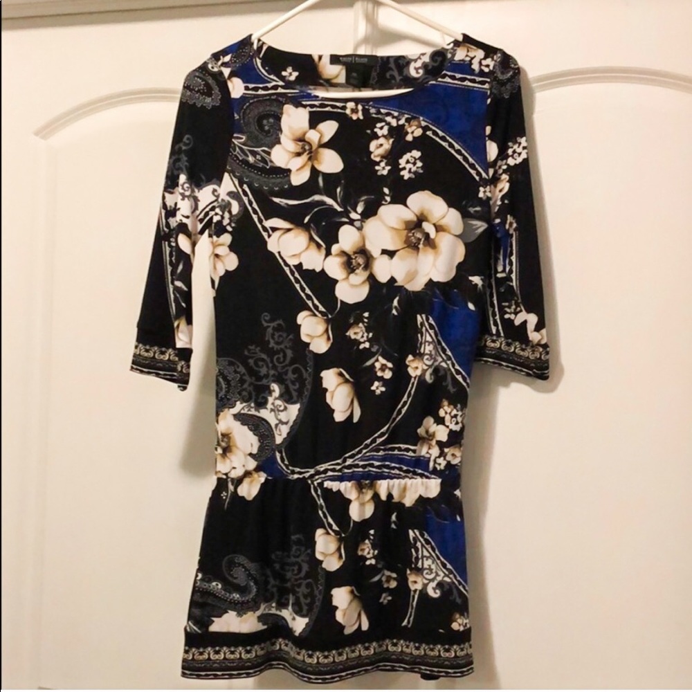 White House Black Market Floral Tunic